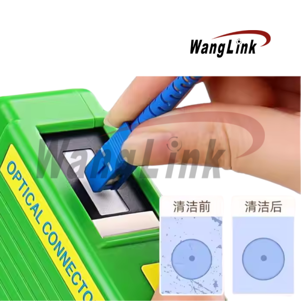 CASSETTE CLEANER FOR FIBER OPTIC, SC/LC/FC/ST (GREEN COLOR)