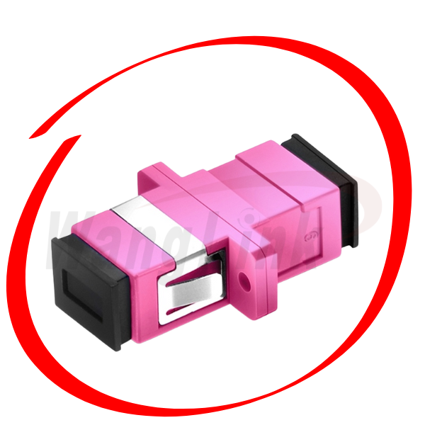 ADAPTADOR/ACOPLADOR/ENFRENTADOR SC OM4 SIMPLEX MM VIOLET