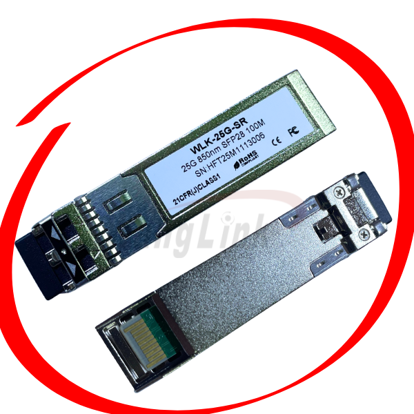 SFP+ TRANSCEIVER, 25G, MM,850NM, 100MTS, LC CONNECTOR DUPLEX, WITH DDM,SFP28, WLK-25G-SR, MULTIMODO