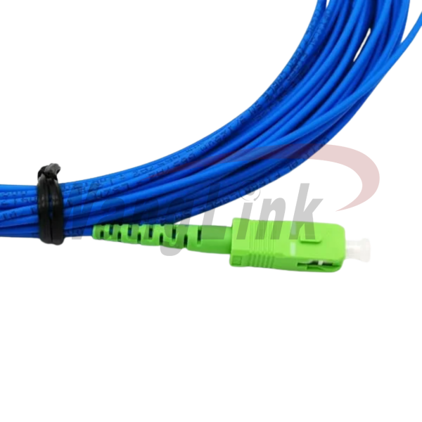 PATCHCORD SCAPC-SCAPC SIMPLEX BLINDADO SM G657A2 3MM LSZH AZUL 2M