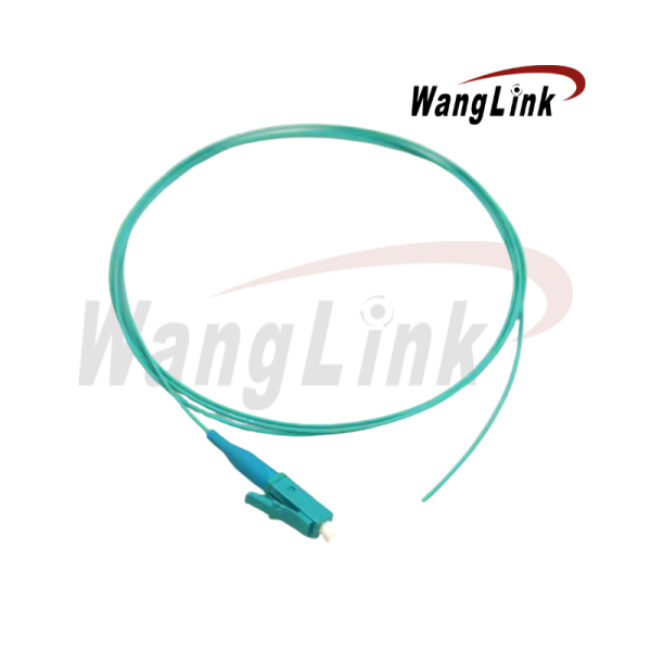 PIGTAIL FIBRA ÓPTICA OM3 1.5MT 0.9MM LSZH LC PACK 10 UNID, MULTIMODO COLOR AQUA