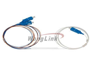 SPLITTER PLC BALANCEADO 1X2 SCUPC SM 0.9MM CÓDIGO DE COLORES