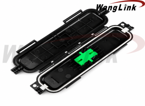 CAJA DE PROTECCION DE EMPALME 1X1 FO EXTERIOR ( INCLUYE ACOPLADOR)