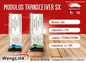 SFP TRANSCEIVER, 1.25G, SM SINGLEFIBER 1310T/1550R / 1550T/1310R A/B 1KM LC CONNECTOR, DDM
