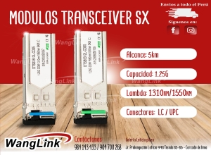 SFP TRANSCEIVER, 1.25G, SM SINGLEFIBER 1310T/1550R 1550T/1310R A/B 5KM LC CONNECTOR, DDM