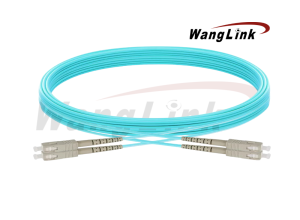 PATCHCORD SC-SC - 3 METROS OM3, 2MM, LSZH, MM, DUPLEX AQUA