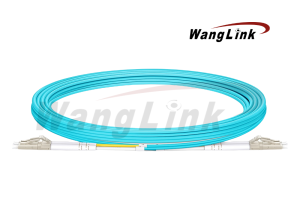 PATCHCORD LC-LC - 1 METRO OM3, 2MM, LSZH, MM, DUPLEX AQUA