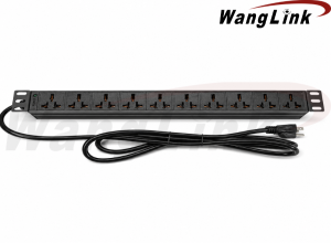 WLK-METAL1016 POWER RACK 8 TOMAS, UNIVERSAL 3G*2.5MM²*1.8M 16A/220-240V