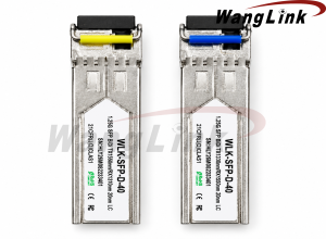 SFP TRANSCEIVER, 1.25G, SM SINGLEFIBER 1310T/1550R, 1550T/1310R A/B 60KM, LCCONNECTOR, DDM CLASS 1 LASER, WLK-SFP-U-60/WLK-SFP-D-60